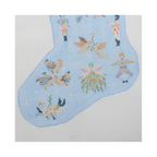 12 Days of Christmas Stocking Needlepoint Canvas – Hand-Painted Holiday Design