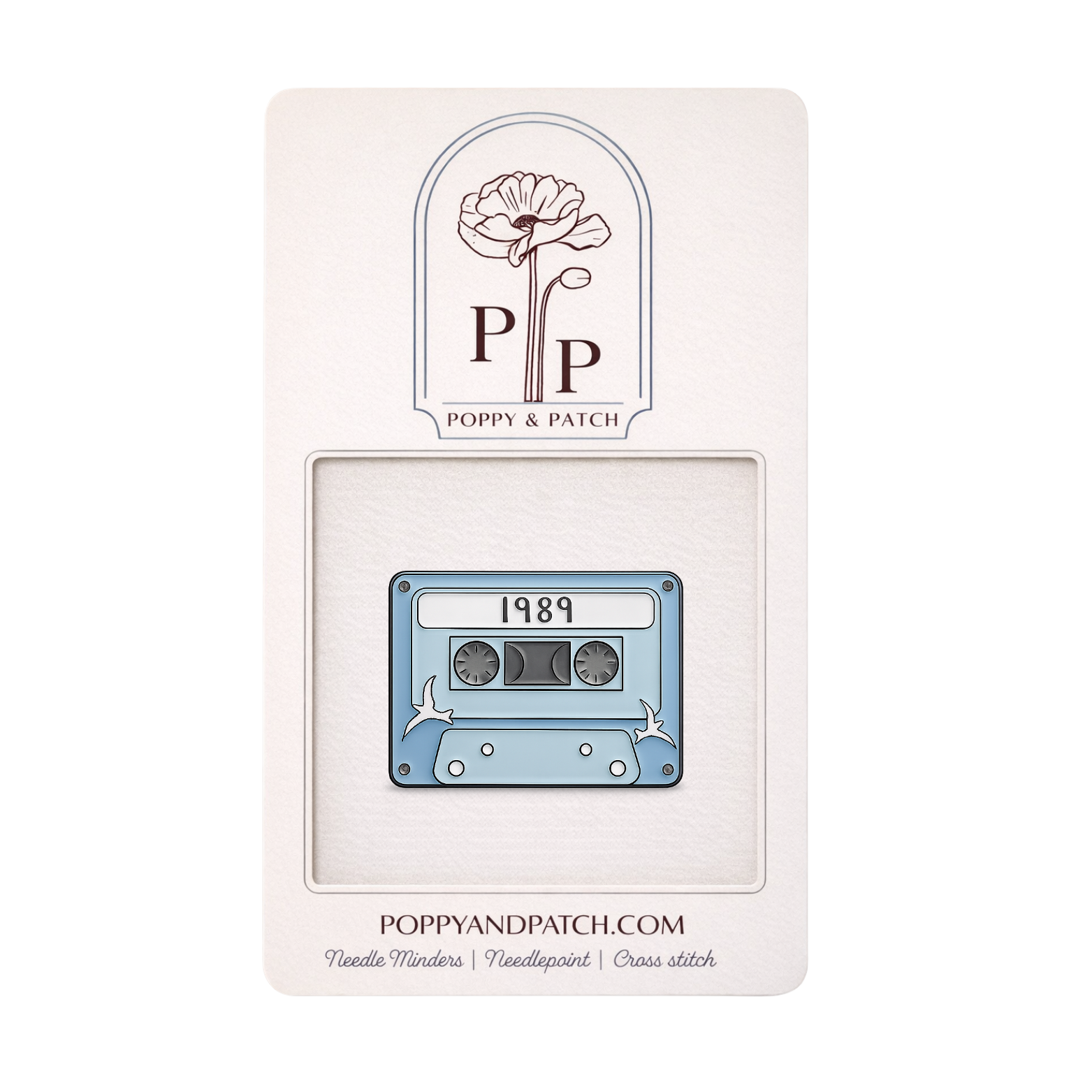 1989 Cassette Tape Needle Minder – Needlepoint & Cross Stitch (Taylor Swift Inspired)