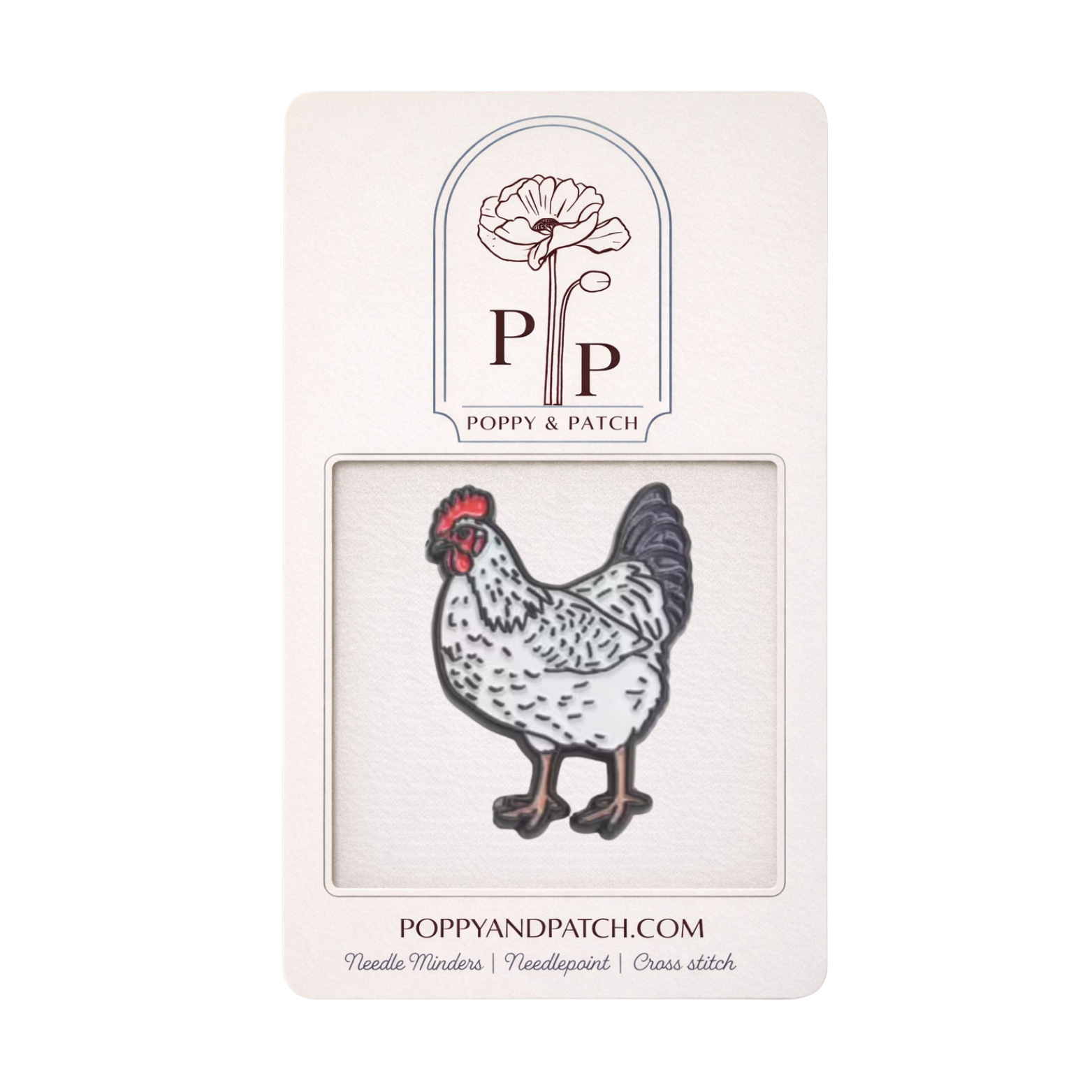 Chicken Needle Minder – Needle Holder – Needlepoint, Cross Stitch & Embroidery