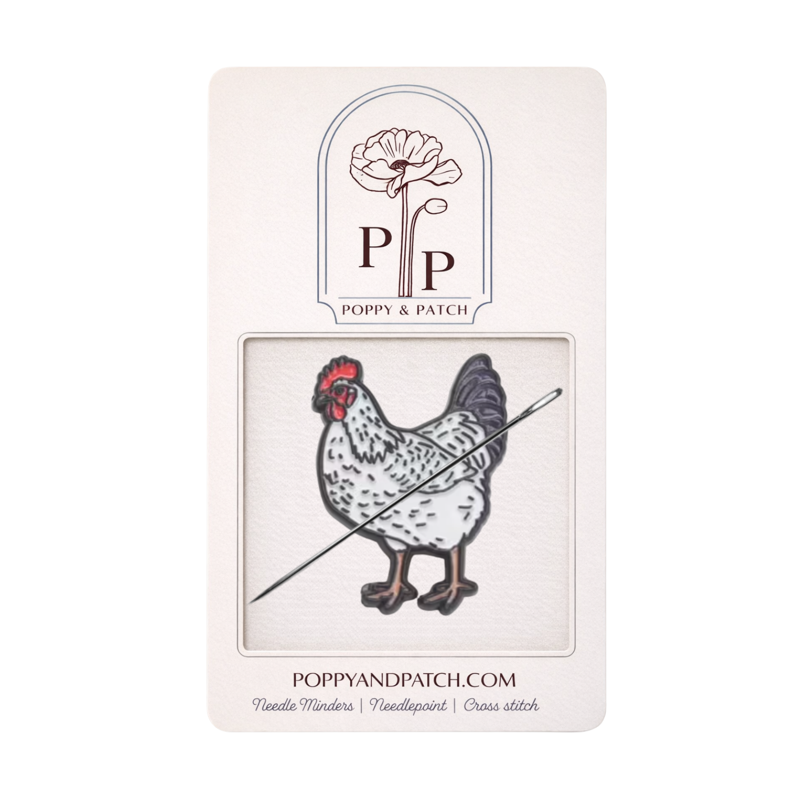 Chicken Needle Minder – Needle Holder – Needlepoint, Cross Stitch & Embroidery