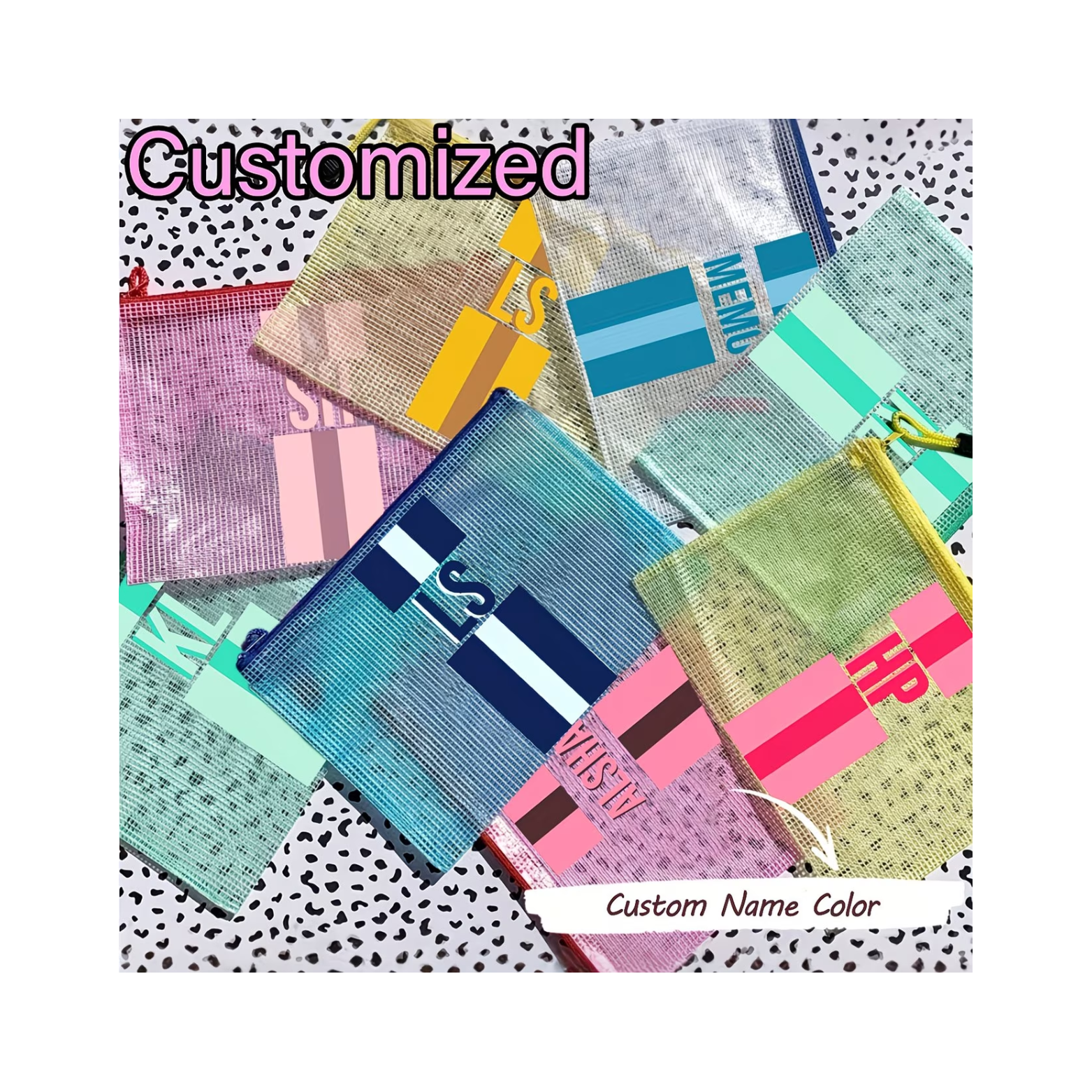 🎨 Customizable Large Project Bags – Personalized Storage for Canvases, Threads & More!