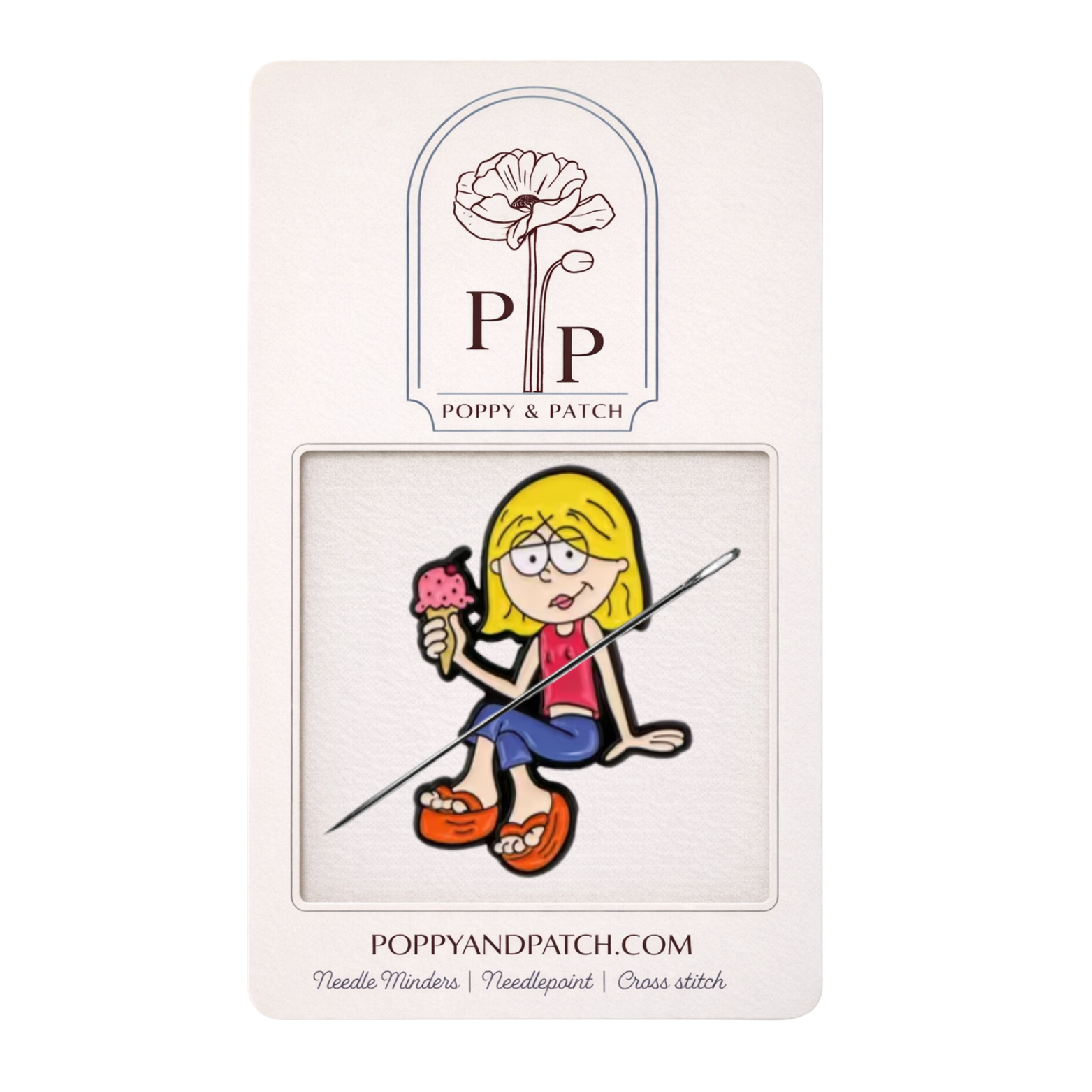 Lizzie McGuire Inspired Needle Minder – Needle Holder – Needlepoint Cross Stitch & Embroidery