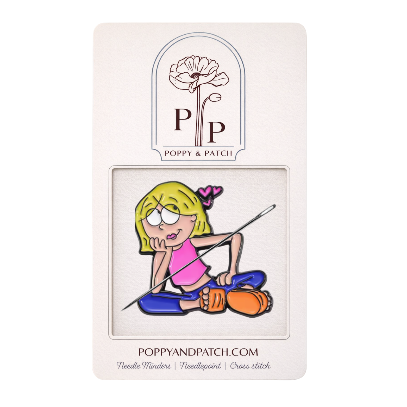 Lizzie McGuire Inspired Needle Minder – Needle Holder – Needlepoint Cross Stitch & Embroidery
