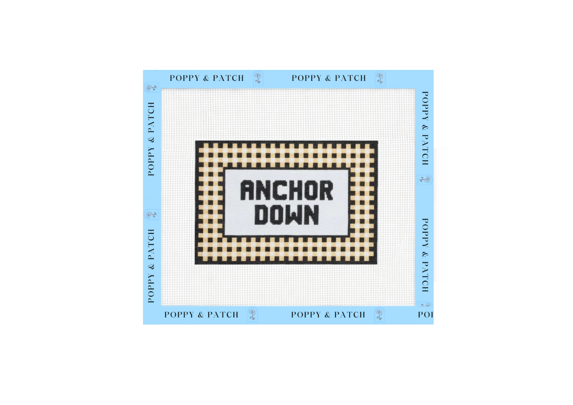 Anchor Down- Vanderbilt Needlepoint Canvas