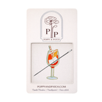 Aperol Spritz Cocktail Needle Minder – Needle Holder,  Needlepoint Cross Stitch & Embroidery