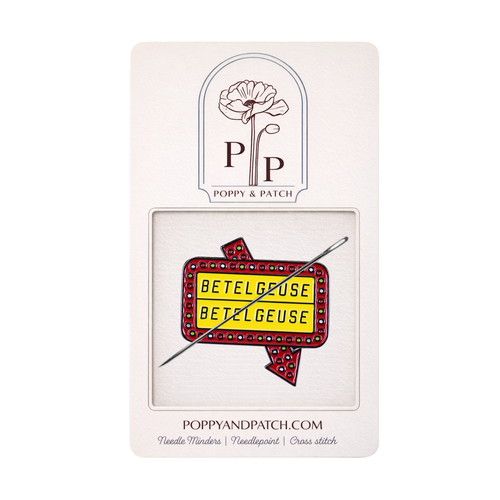 Betelgeuse Beetlejuice Needle Minder – Needle Holder – Needlepoint, Cross Stitch & Embroidery