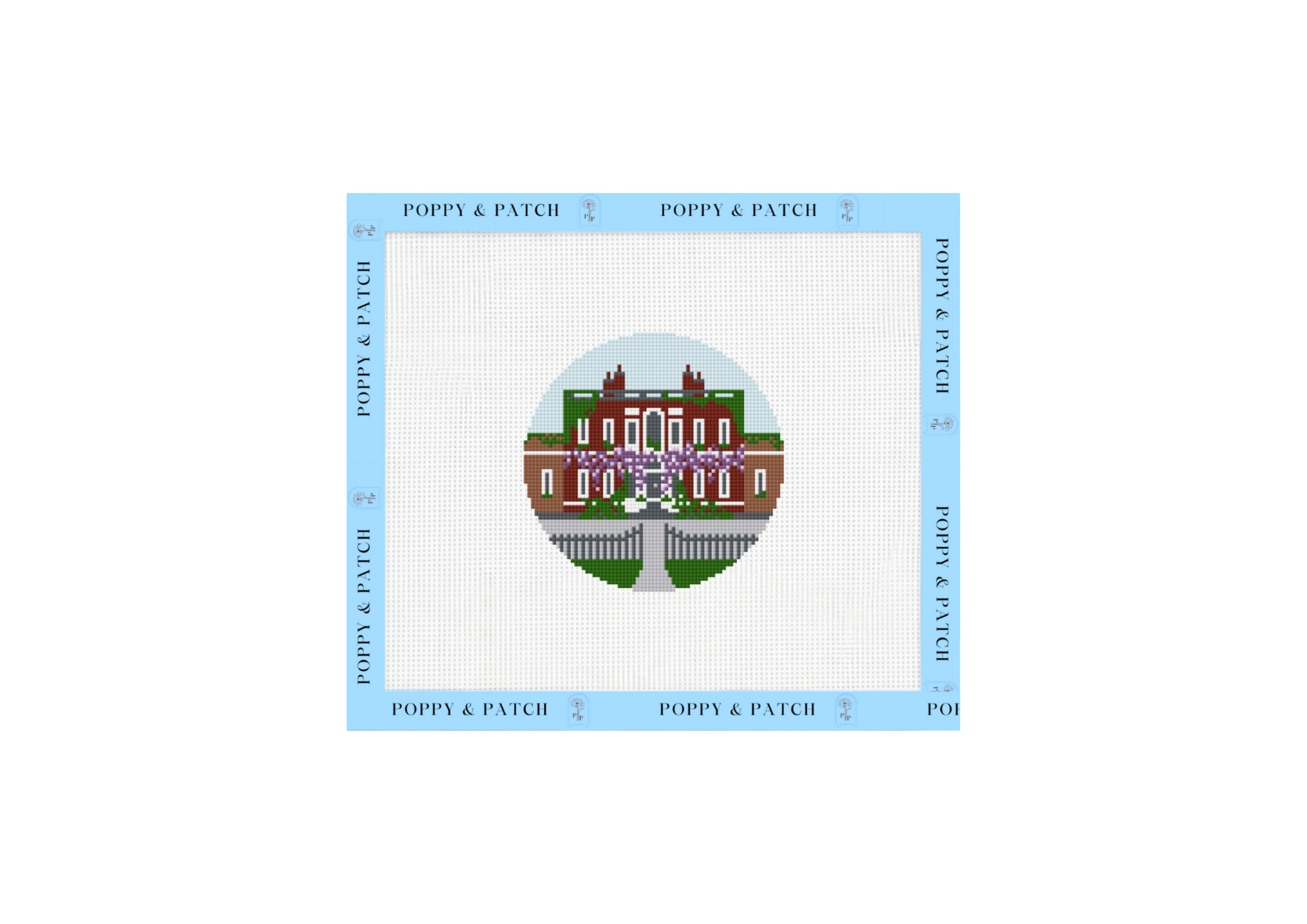 Bridgerton Regency House Needlepoint Canvas