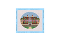 Bridgerton Regency House Round Hand-Painted Needlepoint Canvas