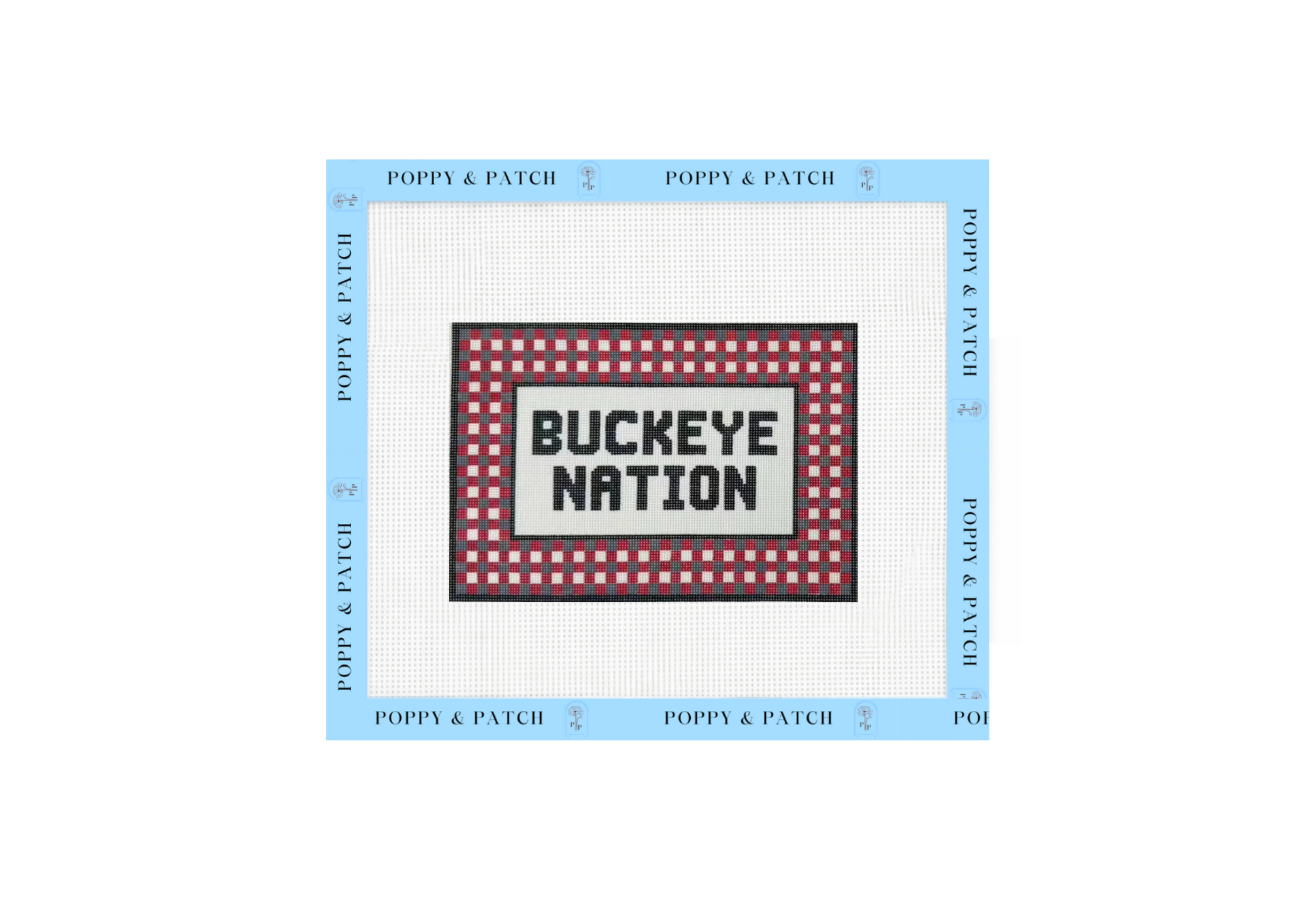 Buckeye Nation- The Ohio State Needlepoint Canvas