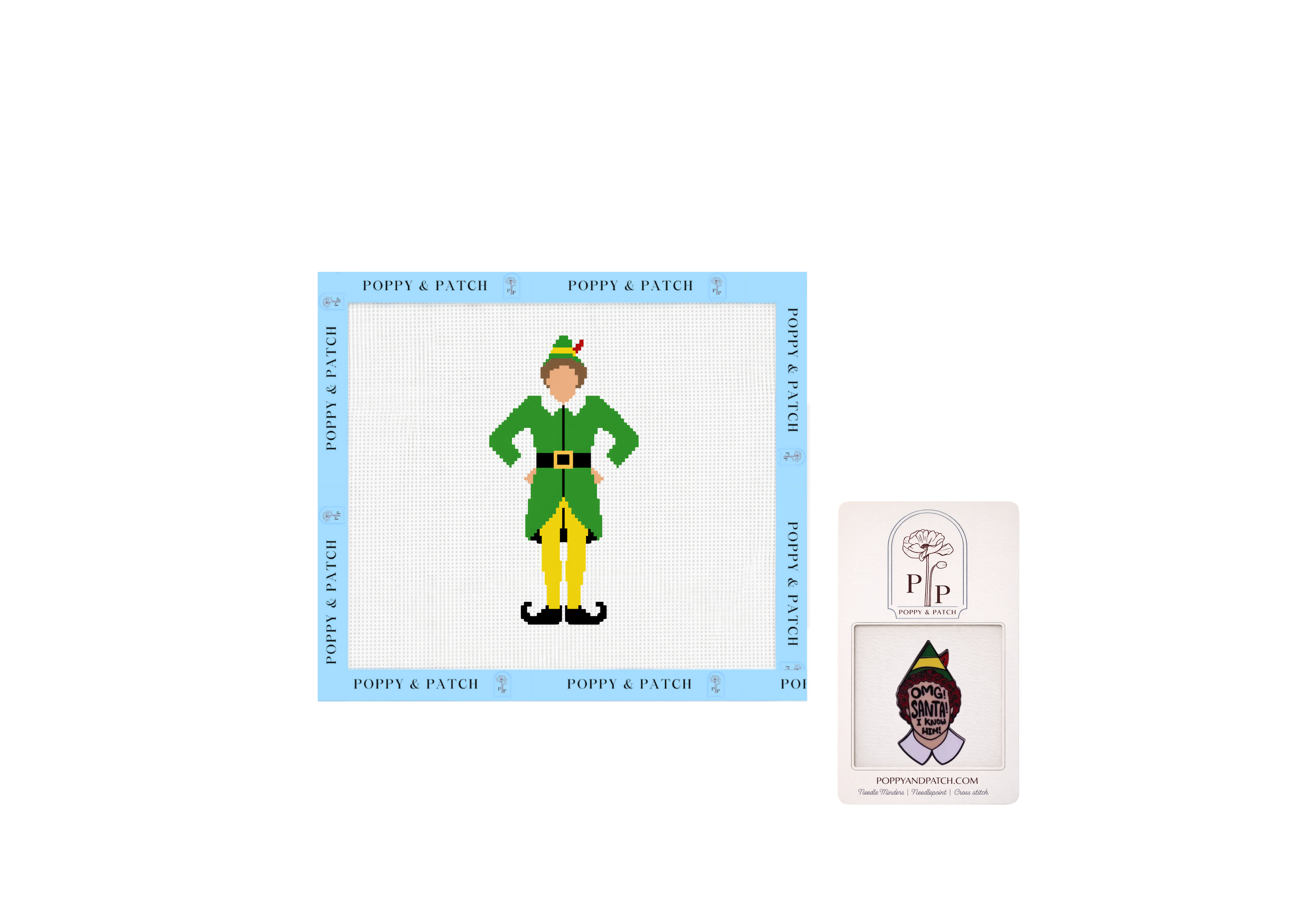 Buddy The Elf- Elf Needlepoint Canvas