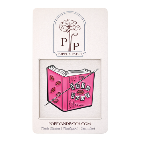 Burn Book Needle Minder – Mean Girls Inspired Magnetic Needle Minder for NeedlePoint Cross Stitch & Embroidery