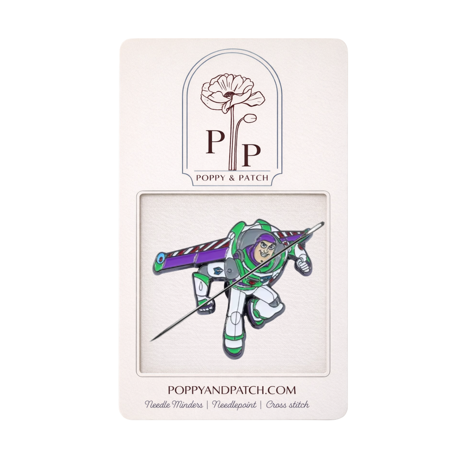 Toy Story Buzz Lightyear Needle Minder – Space Ranger Inspired Needle Holder – Needlepoint, Cross Stitch, & Embroidery Accessory