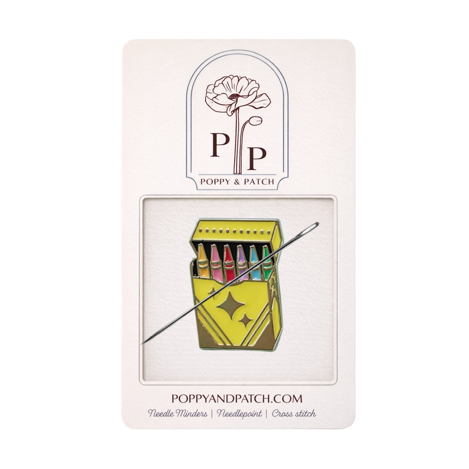 Crayon Box Needle Minder – Needle Holder – Needlepoint, Cross Stitch & Embroidery