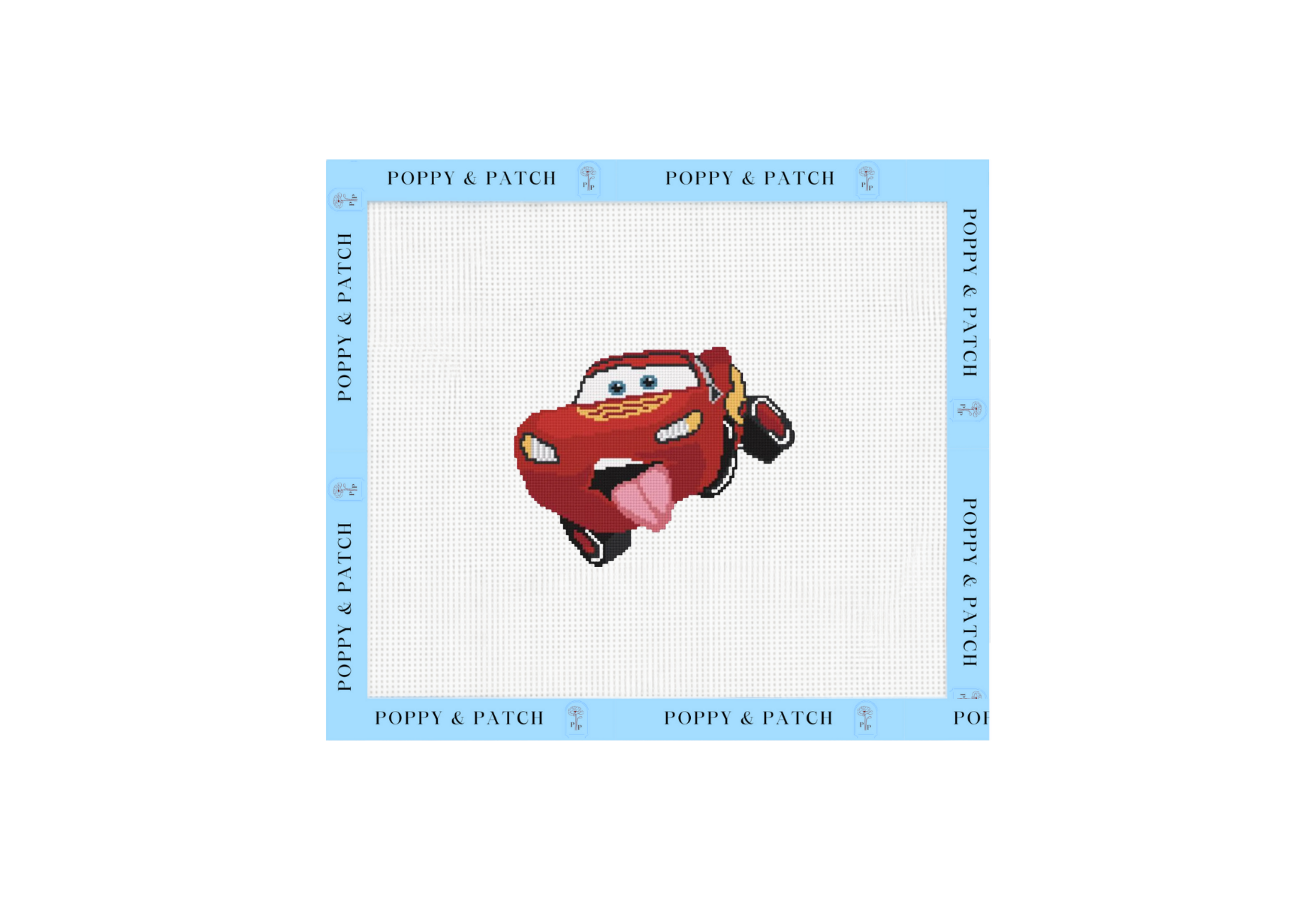 Disney Cars Lightning McQueen Needlepoint Canvas