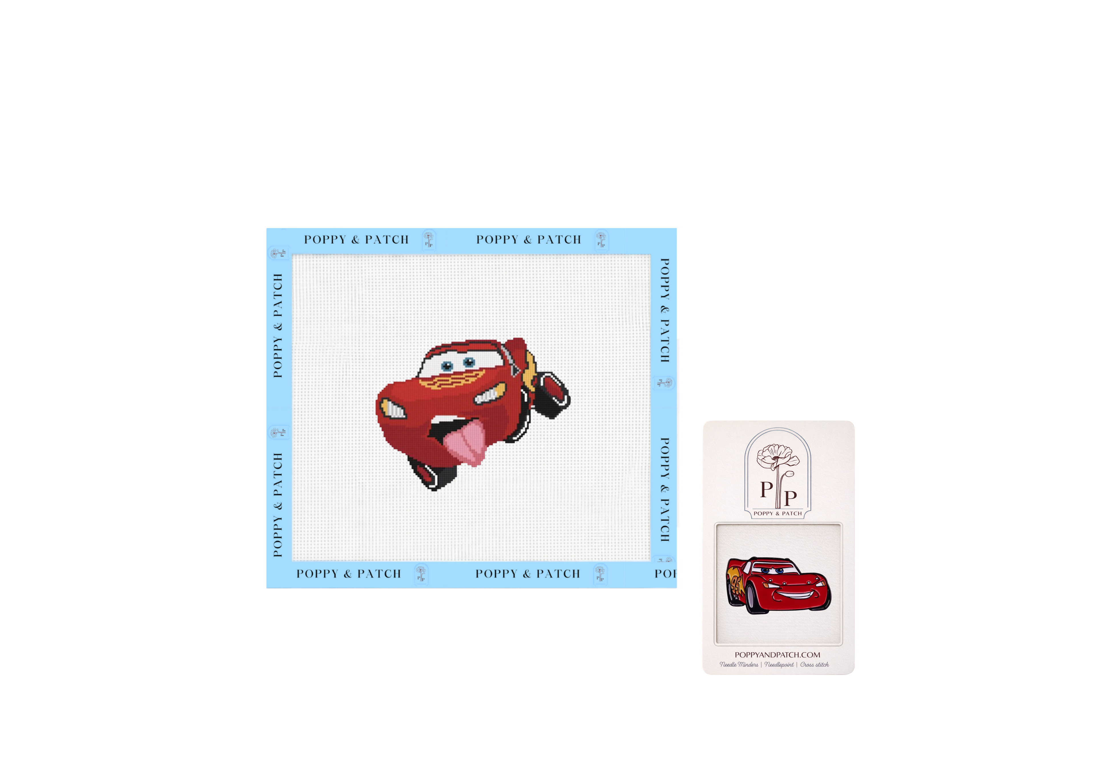 Disney Cars Lightning McQueen Needlepoint Canvas