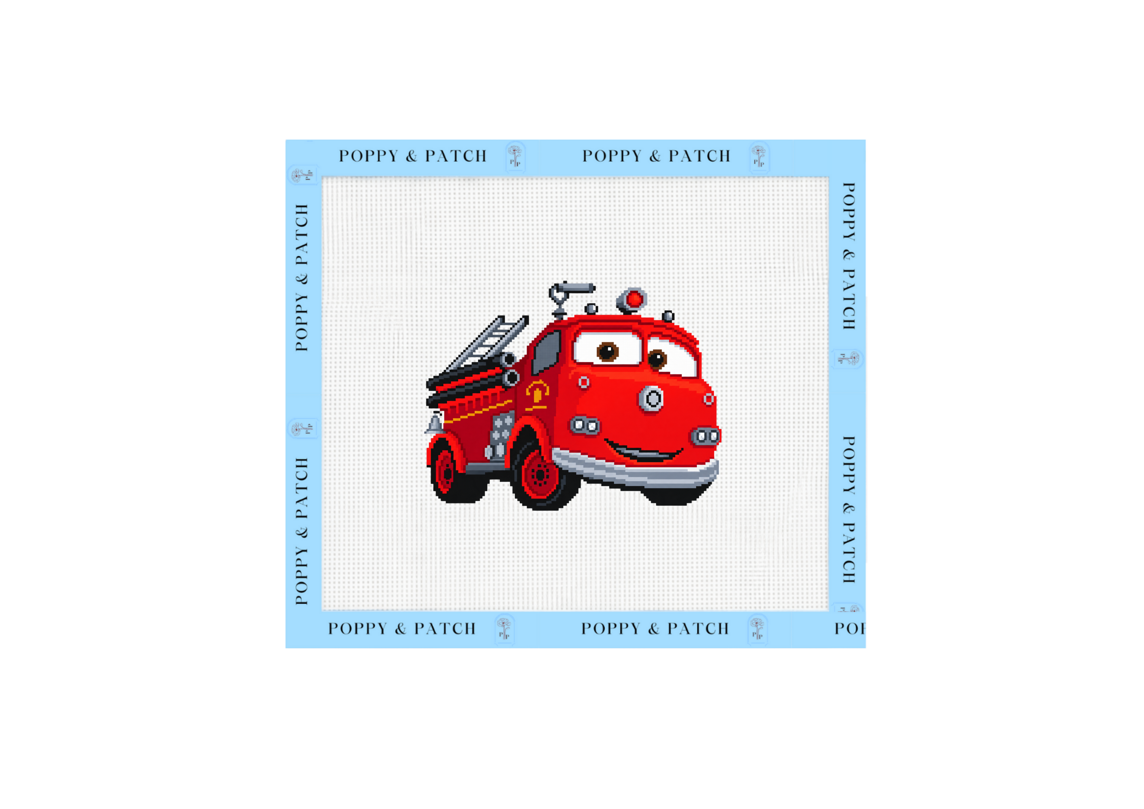 Disney Cars Red the Fire Truck Needlepoint Canvas