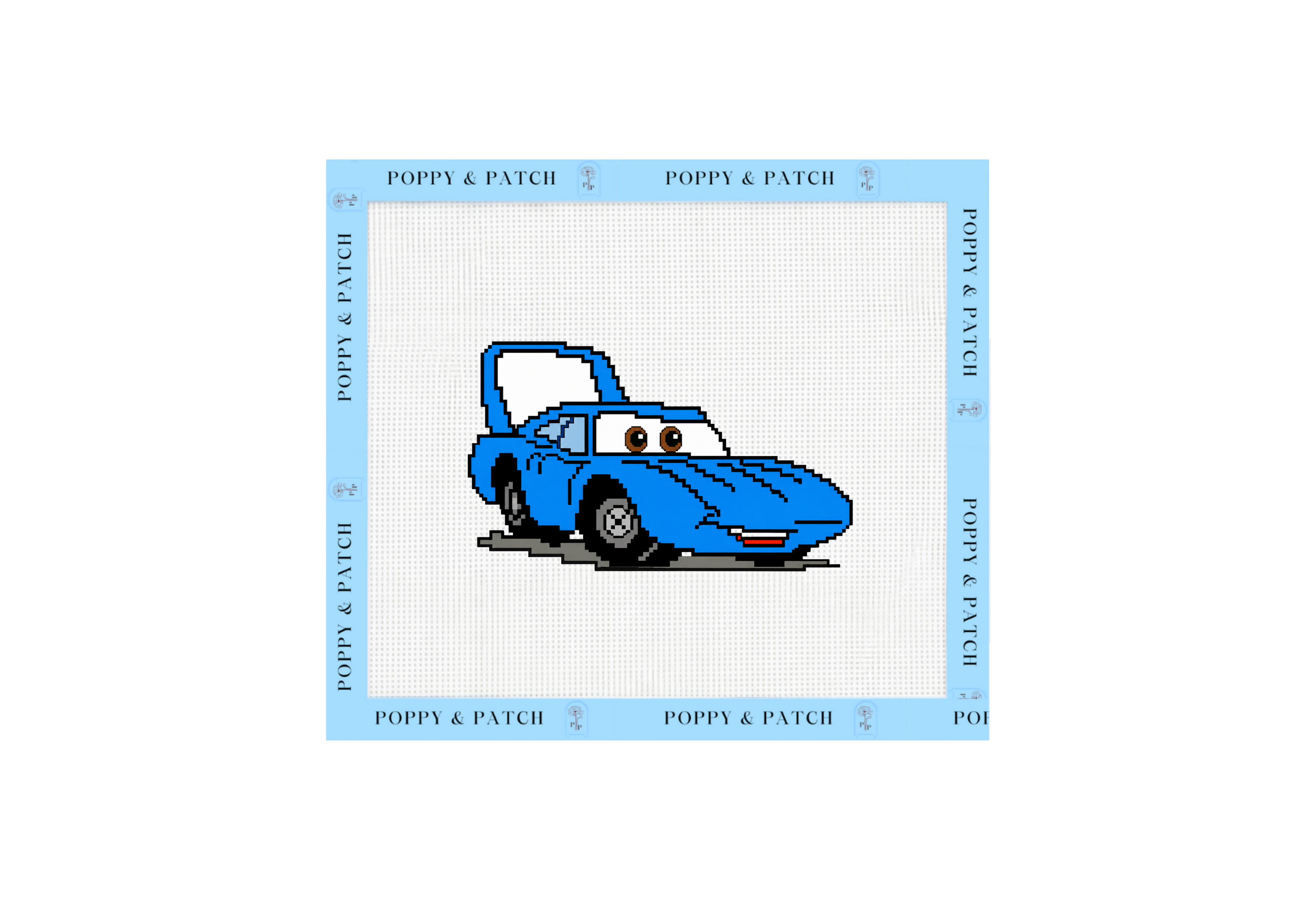 Disney Cars The King Strip Weathers Needlepoint Canvas