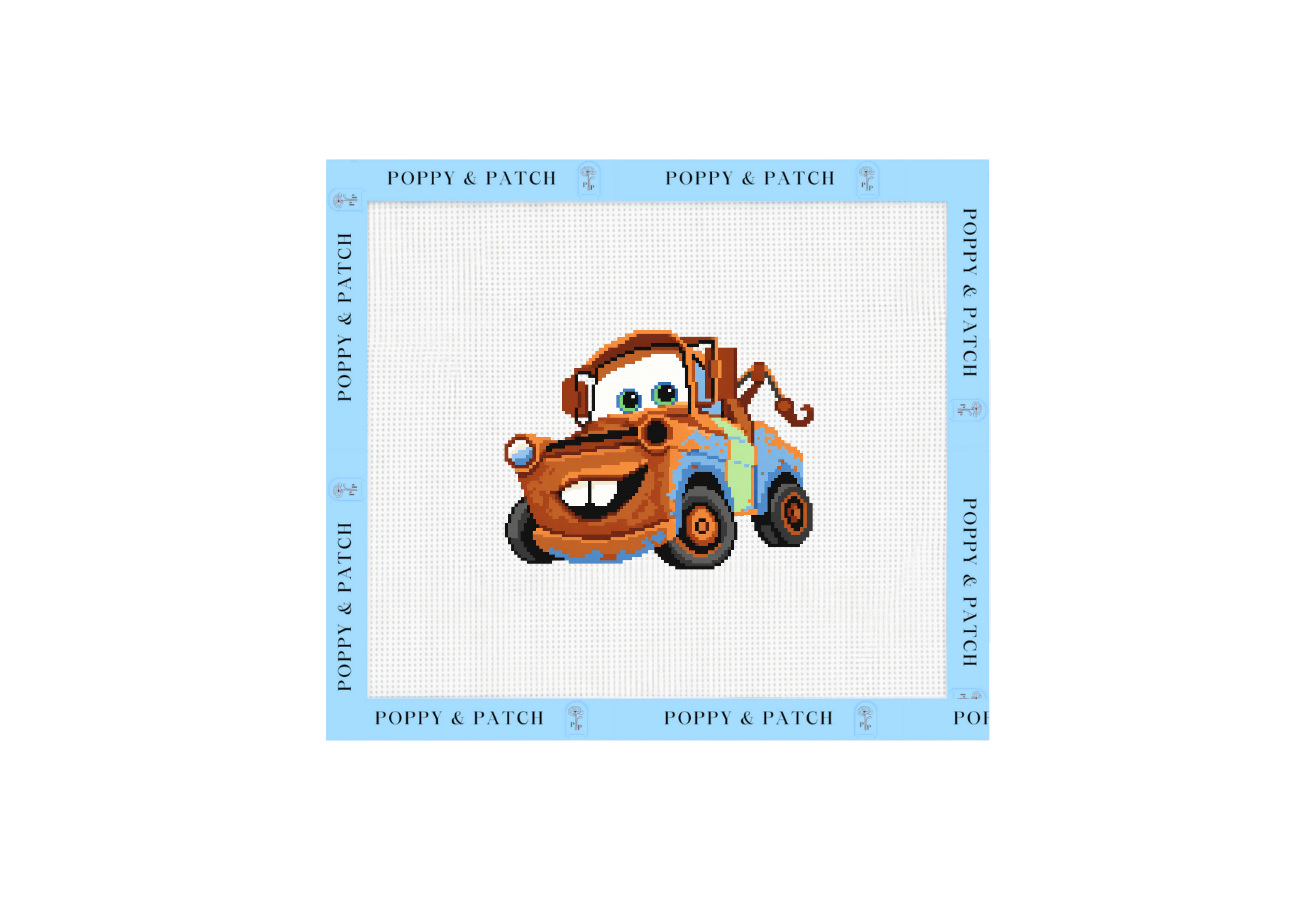 Disney Cars Tow Mater Needlepoint Canvas