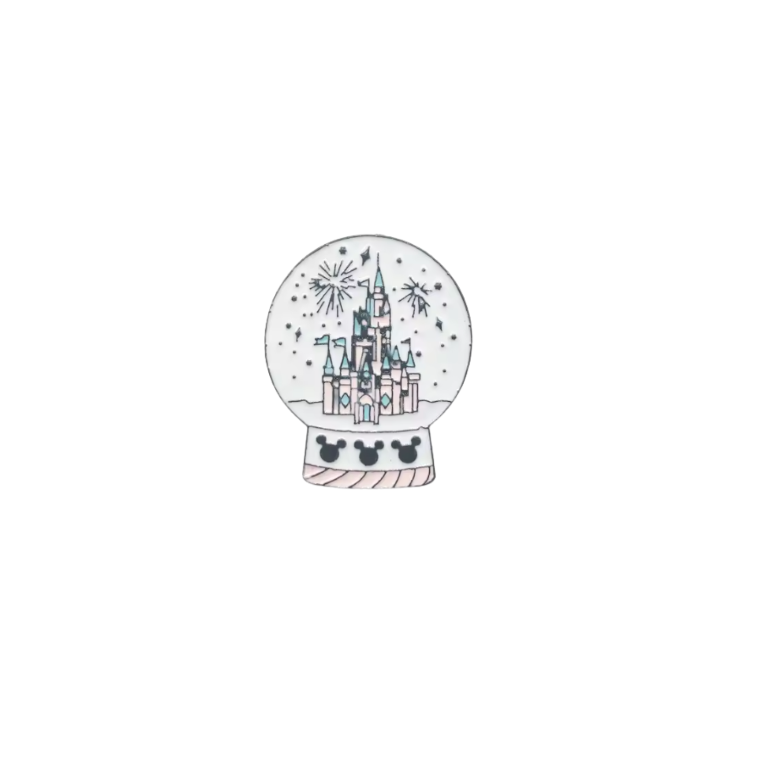 Disney Castle Snow Globe Needle Minder – Disney Inspired Magnetic Needle Holder for Needlepoint Cross Stitch and Embroidery