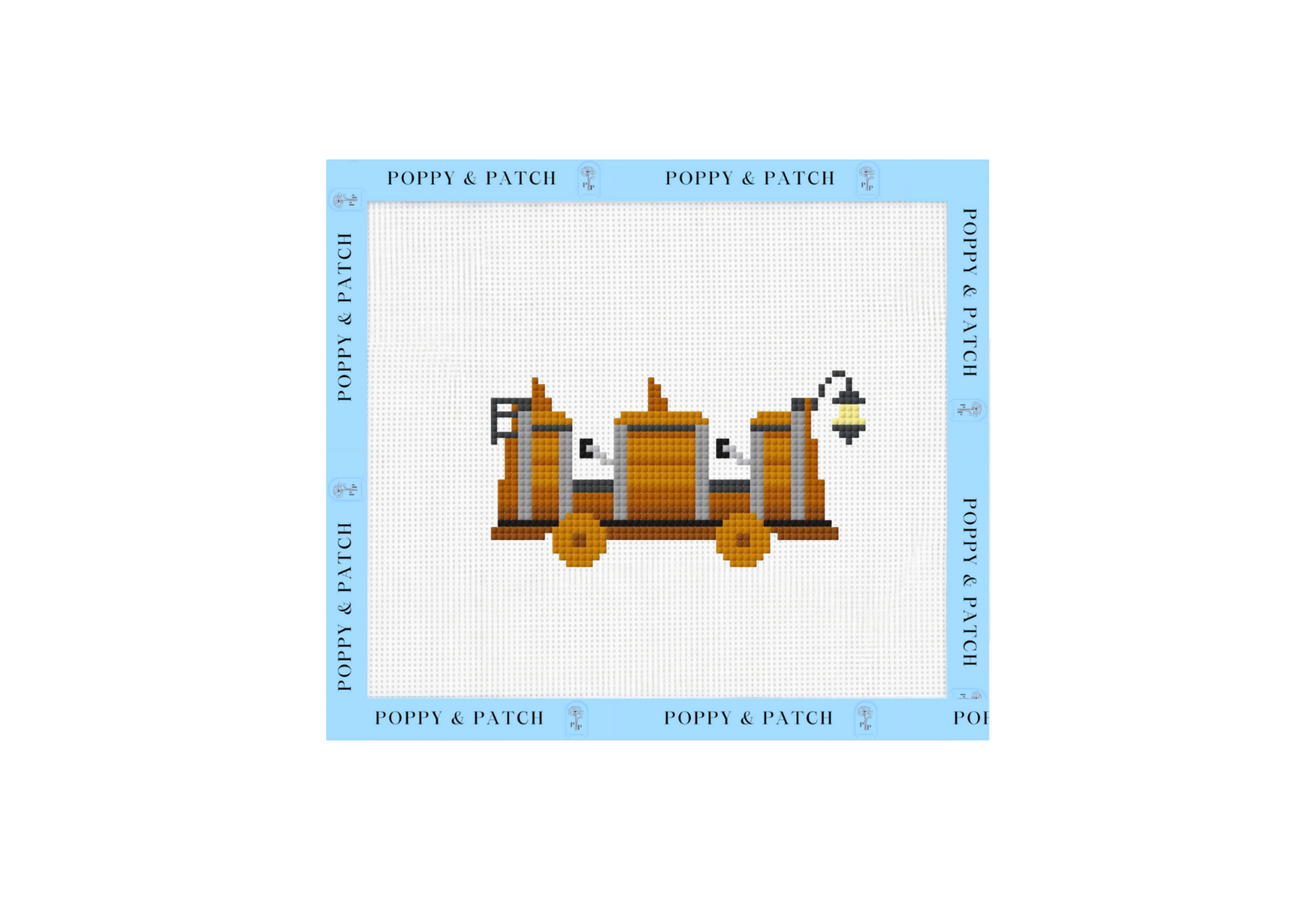 Disney Seven Dwarfs Mine Train Ride Needlepoint Canvas