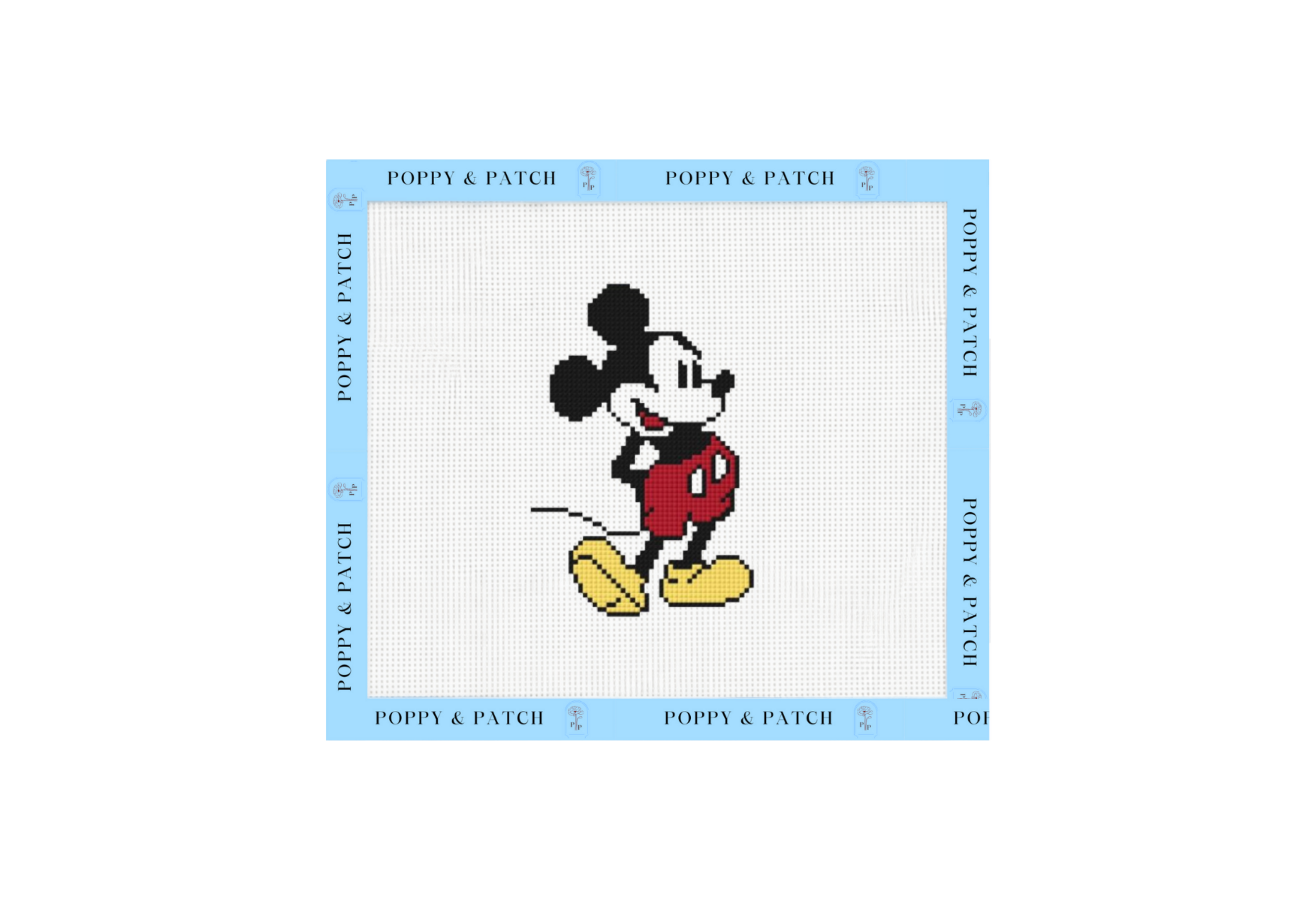 Disney Vintage Mickey Mouse Needlepoint Canvas