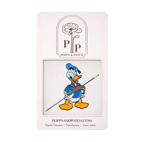 Donald Duck Needle Minder – Needlepoint, Cross Stitch, Embroidery