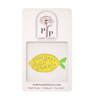 Easy Peasy Lemon Squeezy Needle Minder – Cute Lemon Needle Magnet for Cross Stitch & Embroidery
