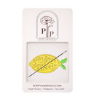 Easy Peasy Lemon Squeezy Needle Minder – Cute Lemon Needle Magnet for Cross Stitch & Embroidery