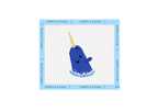 Elf Mr. Narwhal Needlepoint Canvas