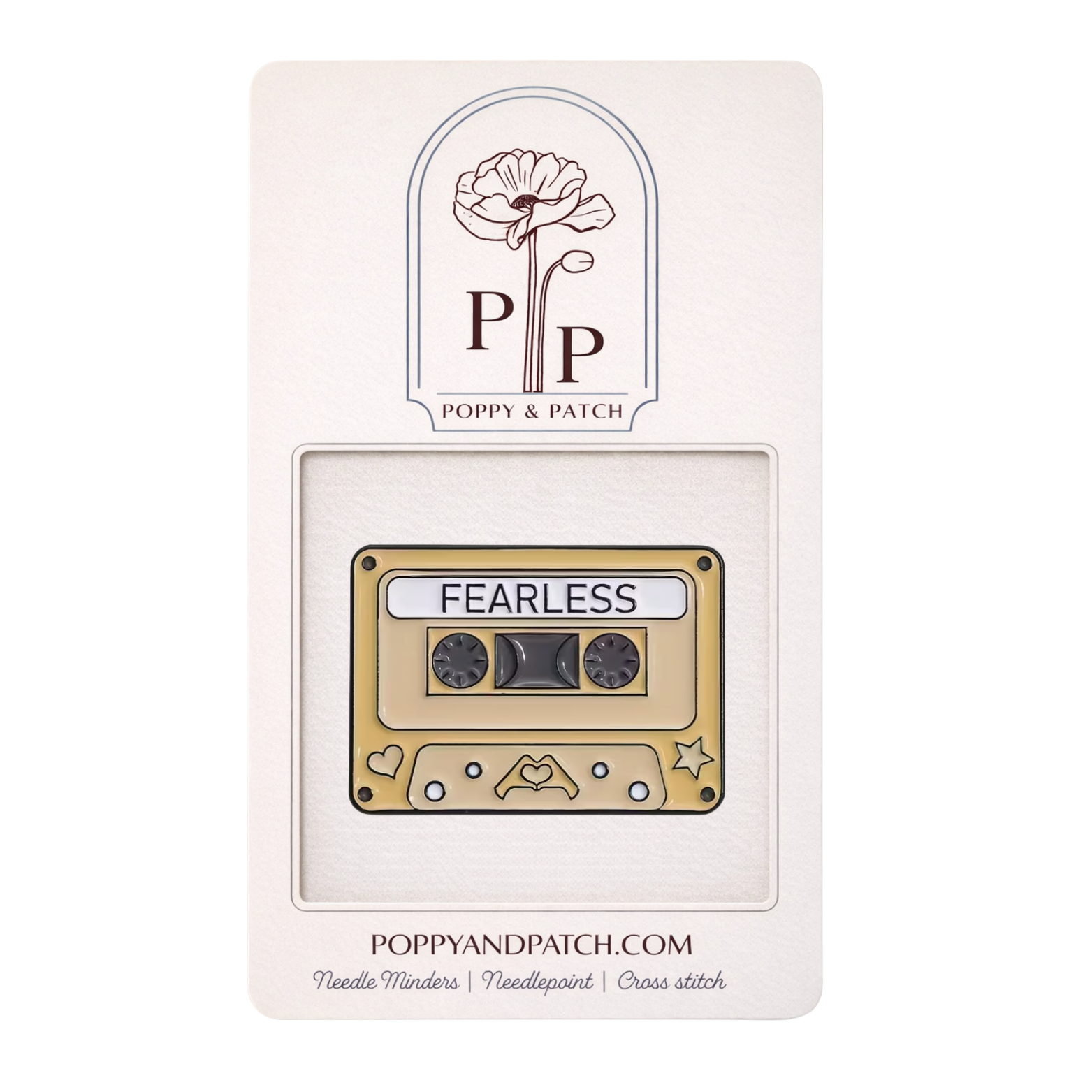 Fearless Era Needle Minder – Taylor Swift Cassette Magnetic Needle Holder - Needlepoint Cross Stitch & Embroidery