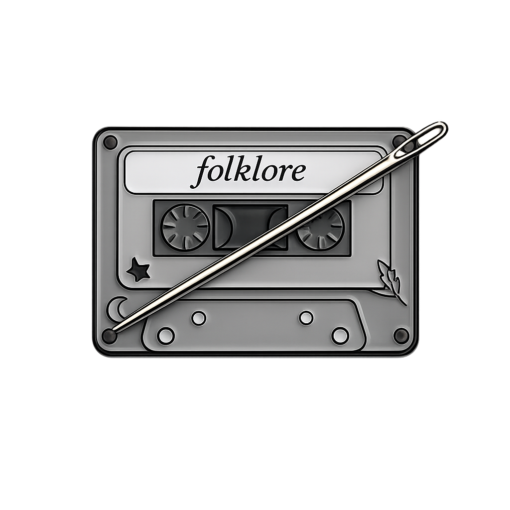 Folklore Cassette Tape Needle Minder – Needlepoint & Cross Stitch (Taylor Swift Inspired)