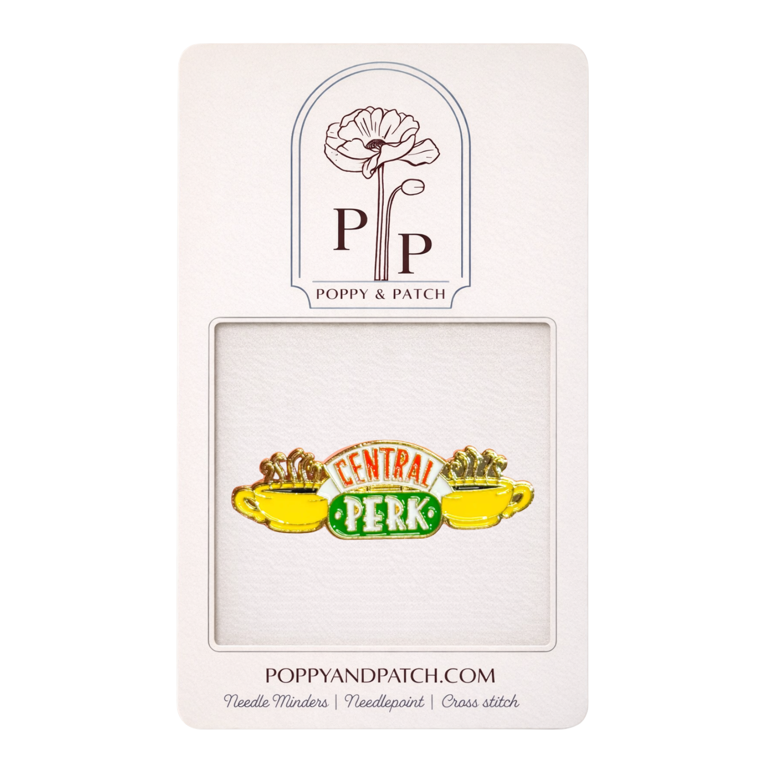 Friends Central Perk Needle Minder – Needle Holder – Needlepoint Cross Stitch & Embroidery