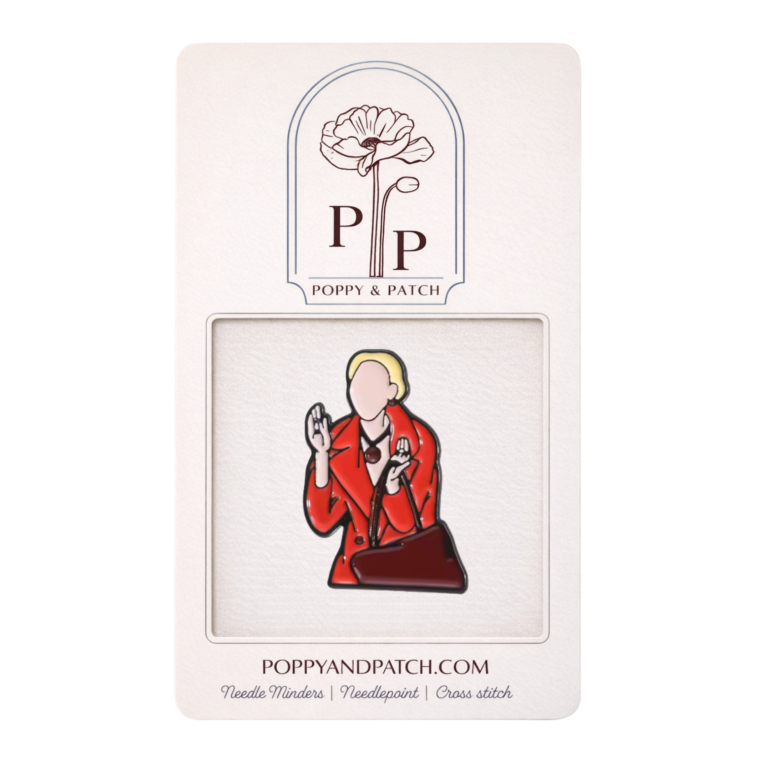 Friends Phoebe Needle Minder – Phoebe Buffay Inspired Magnetic Needle Holder for Needlepoint Cross Stitch and Embroidery
