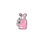 Friends Pink Bunny Needle Minder – Chandler Bunny Costume TV Show Inspired Magnetic Needle Holder for Needlepoint Cross Stitch and Embroidery