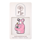 Friends Pink Bunny Needle Minder – Chandler Bunny Costume TV Show Inspired Magnetic Needle Holder for Needlepoint Cross Stitch and Embroidery