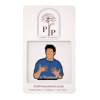 Friends “I’m Fine” Needle Minder – Iconic Ross Quote TV Show Inspired Magnetic Needle Holder for Needlepoint Cross Stitch and Embroidery