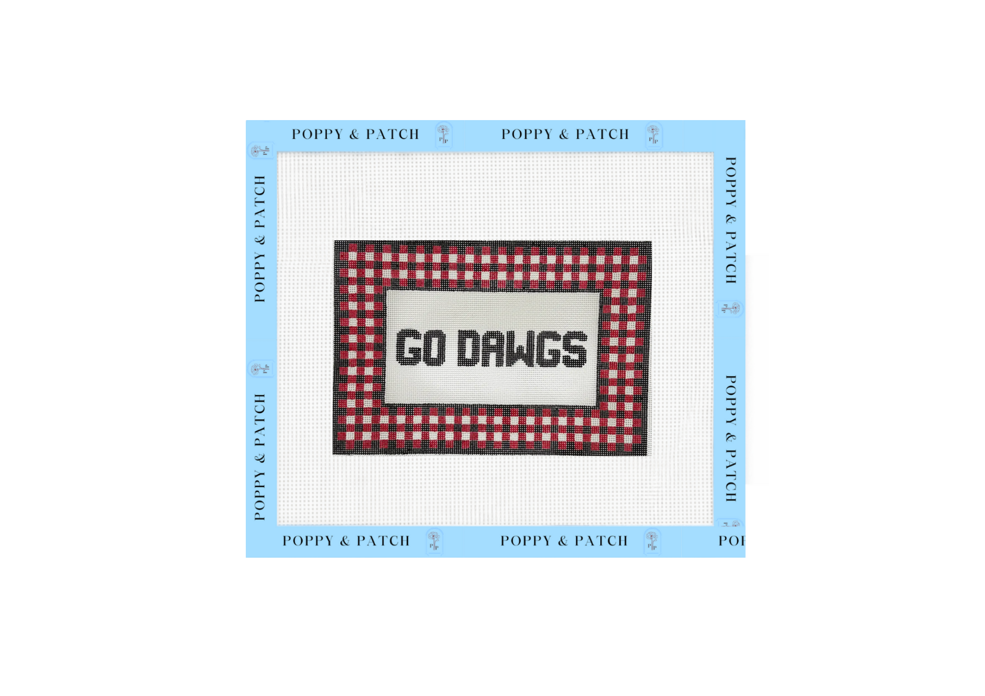 Go Dawgs - UGA Needlepoint Canvas