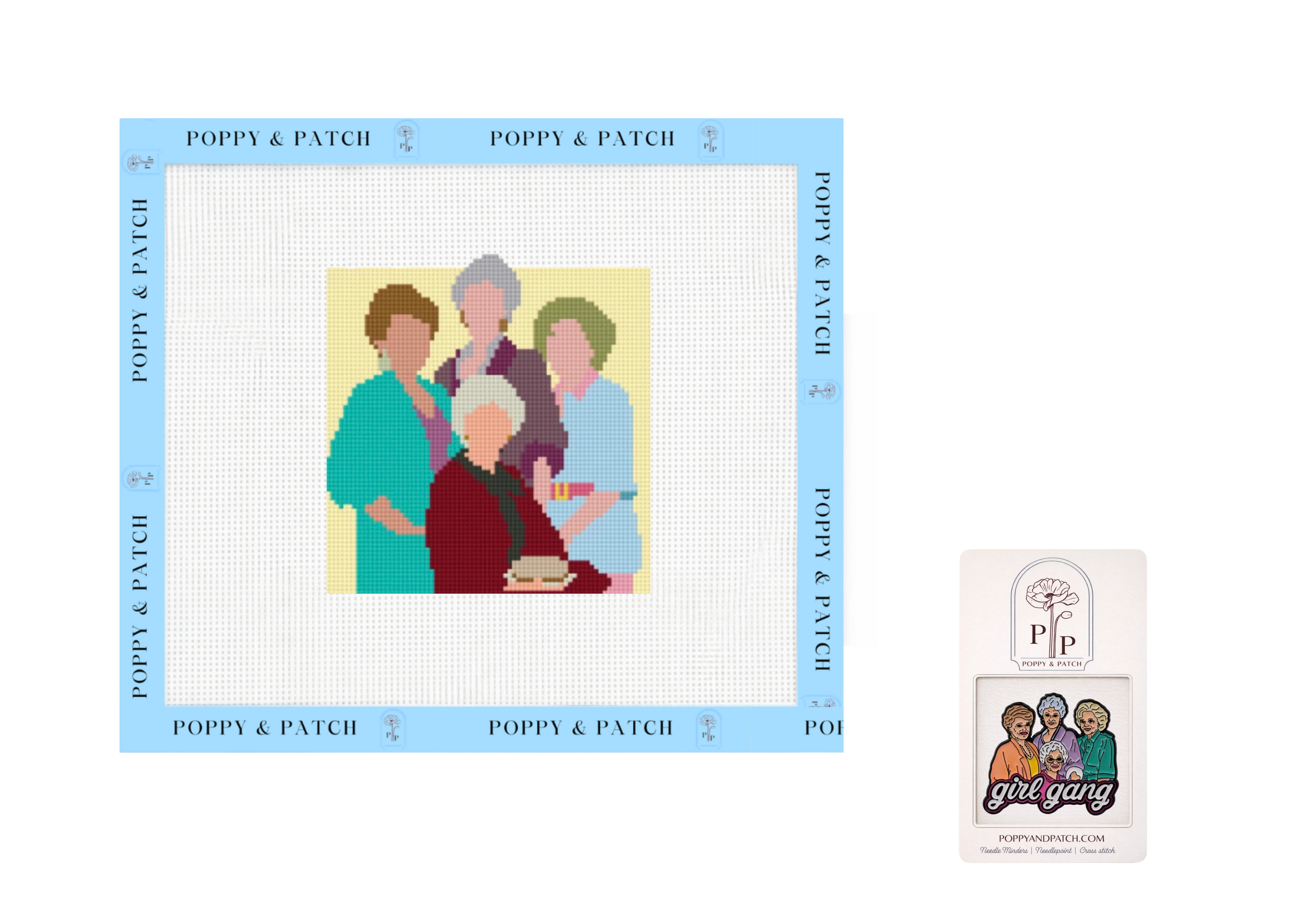 Golden Girls Needlepoint Canvas