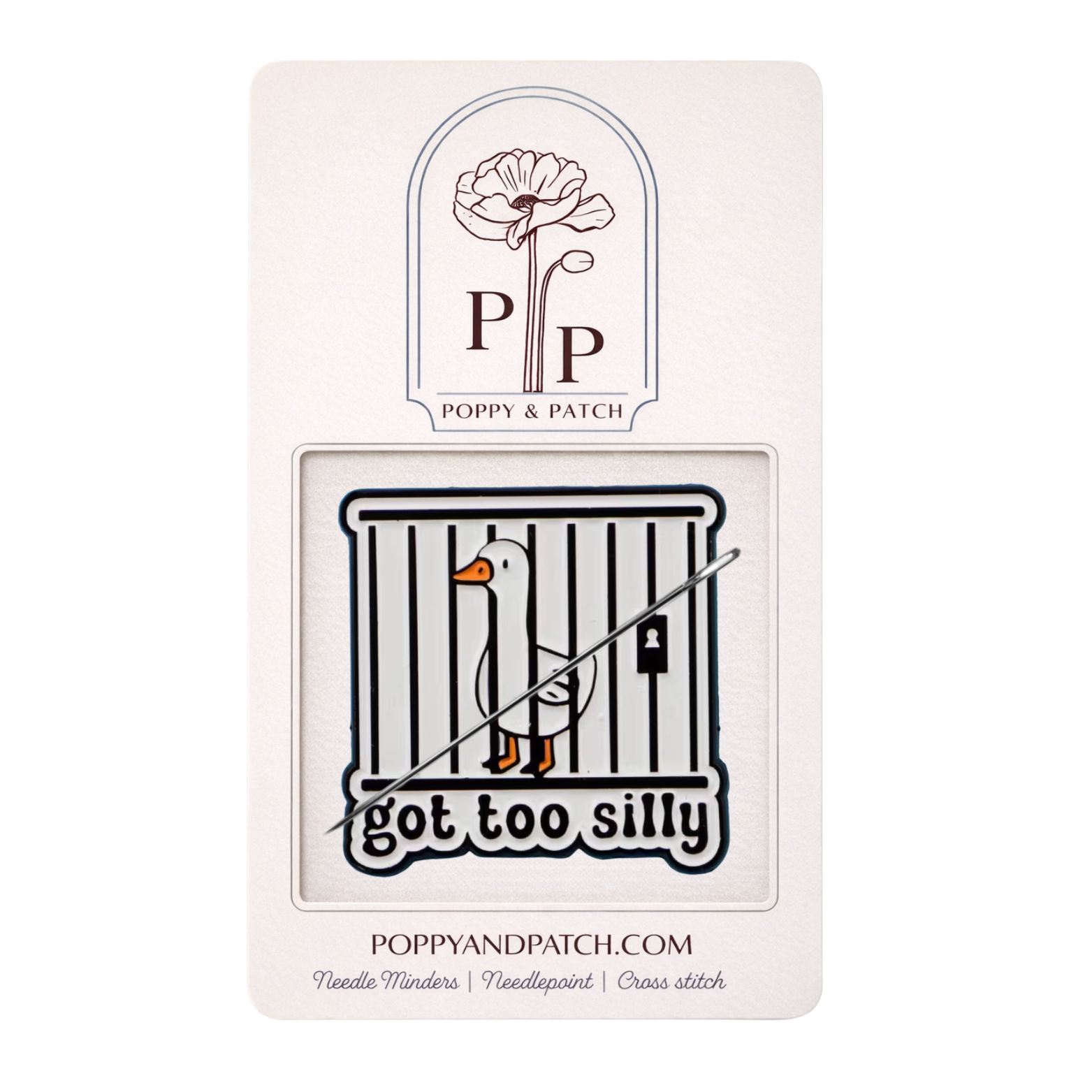 Got Too Silly Goose Needle Minder – Needle Holder – Needlepoint Cross Stitch & Embroidery