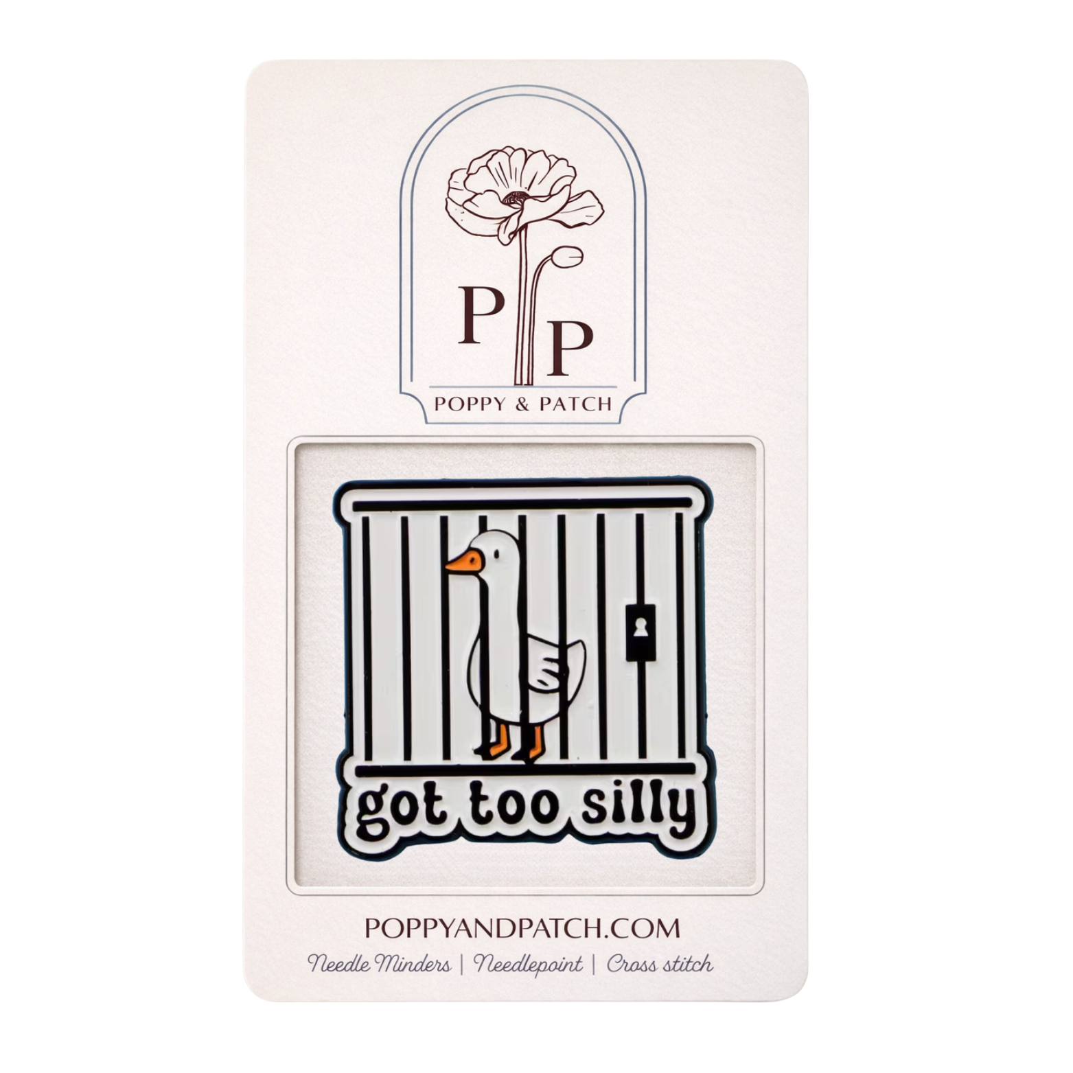 Got Too Silly Goose Needle Minder – Needle Holder – Needlepoint Cross Stitch & Embroidery