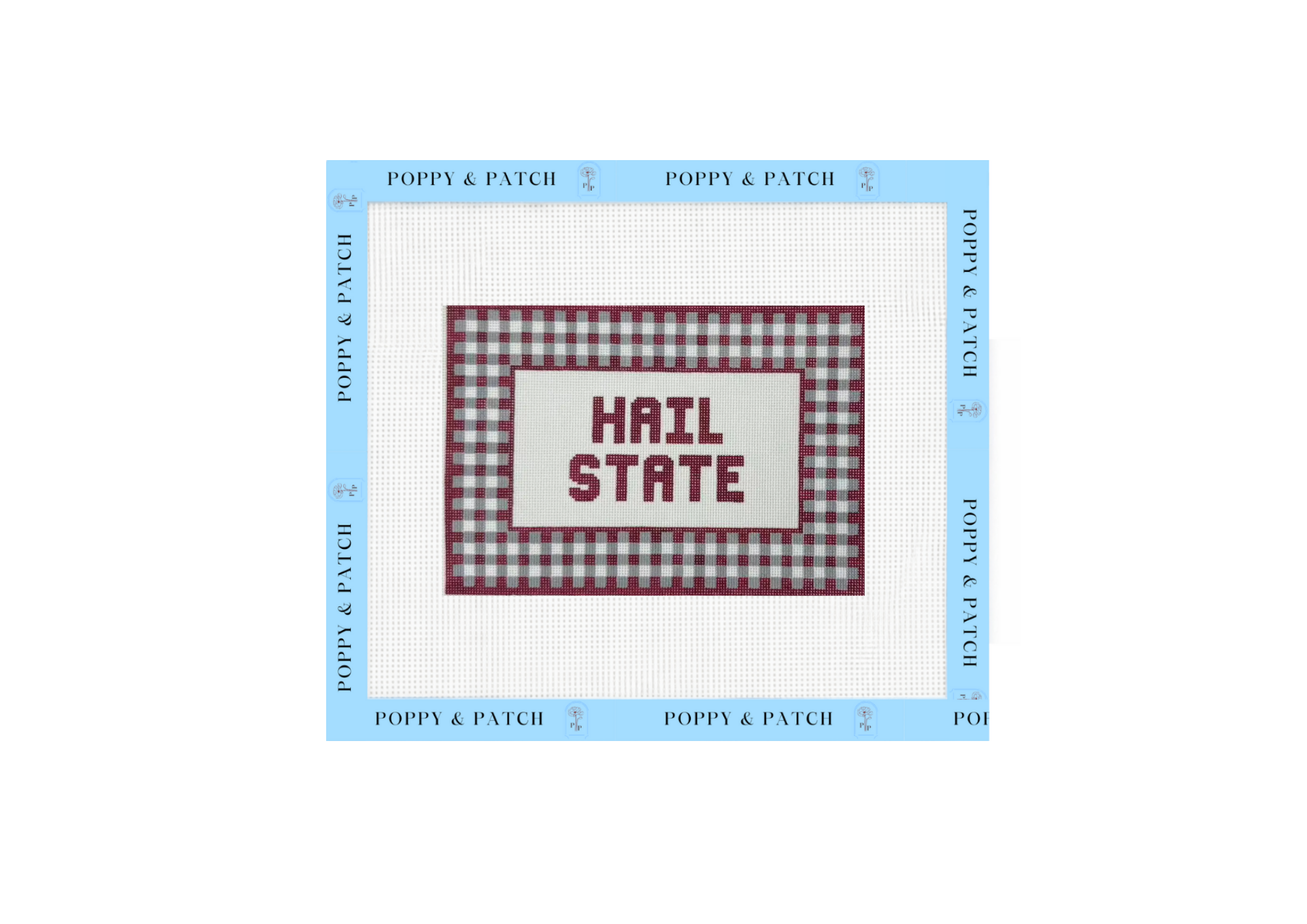 Hail State- Mississippi State Needlepoint Canvas