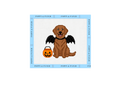 Halloween Bat Costume Chocolate Labrador Retriever Needlepoint Canvas