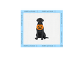 Halloween Black Labrador Retriever Needlepoint Canvas