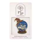 Harry Potter Castle Snow Globe Needle Minder – Wizard Hat Needle Holder – Needlepoint Cross Stitch & Embroidery