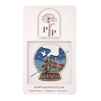 Harry Potter Hogwarts Express Snow Globe Needle Minder – Wizard Train Needle Holder – Needlepoint Cross Stitch & Embroidery