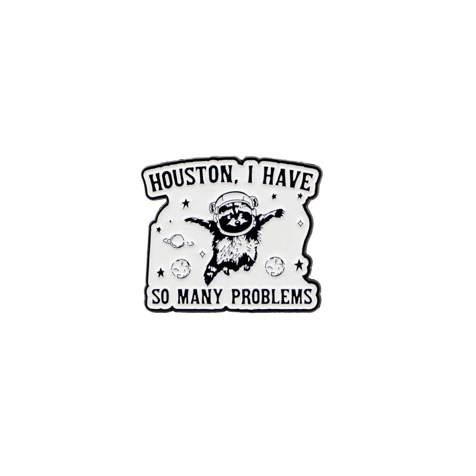 Houston I Have So Many Problems Needle Minder – Space Raccoon Magnetic Needle Holder for Needlepoint Cross Stitch and Embroidery