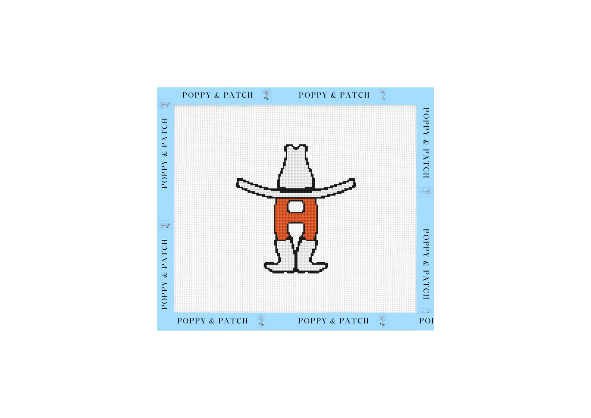 Houston Livestock Show & Rodeo Needlepoint Canvas