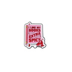 I Like My Books Extra Spicy Needle Minder – Spicy Romance Book Needle Holder – Needlepoint Cross Stitch & Embroidery