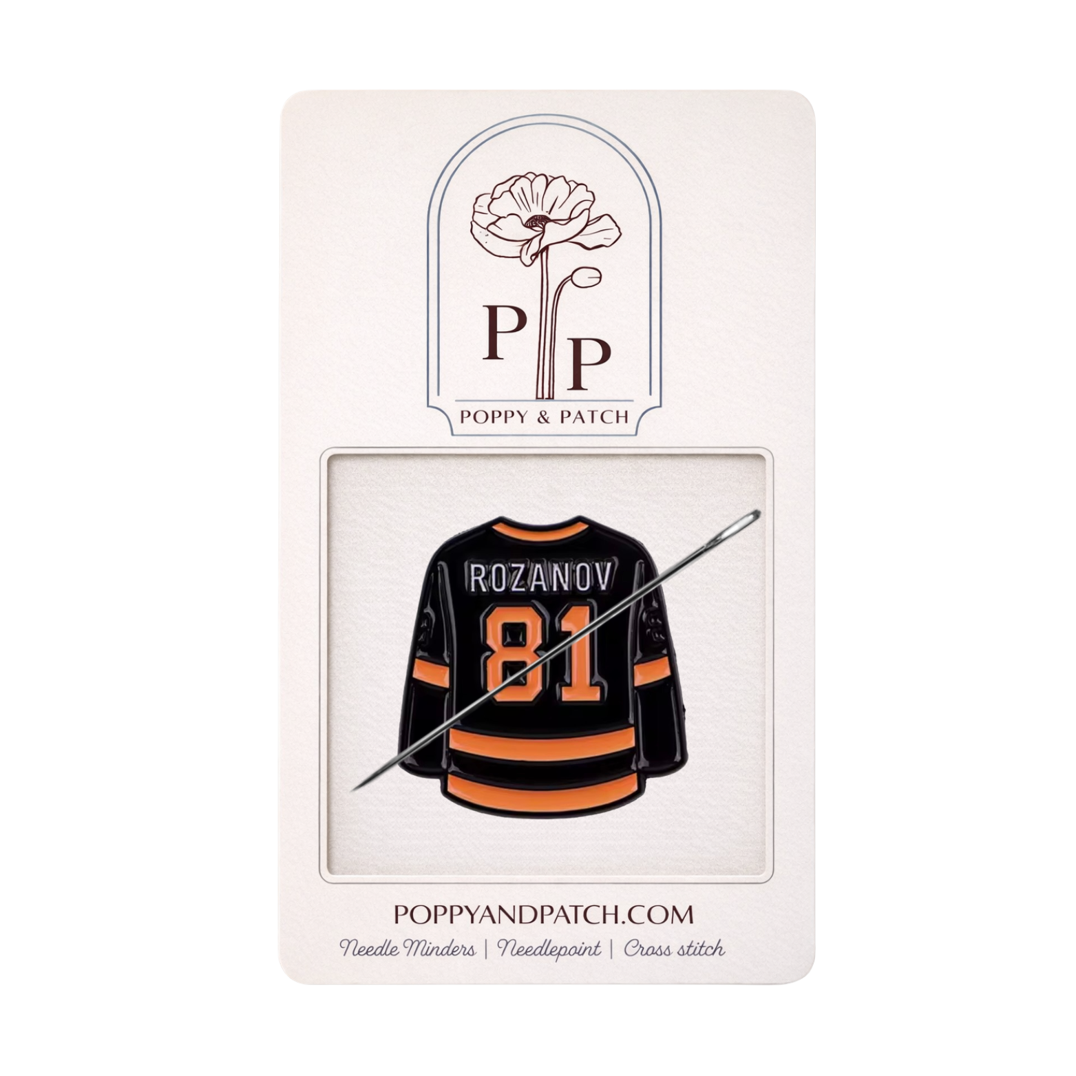Heated Rivalry Hockey Jersey Needle Minders- Needle Holder – Needlepoint Cross Stitch, & Embroidery
