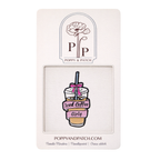 Iced Coffee Girly Needle Minder – Cute Coffee Cup Magnetic Needle Holder for Needlepoint Cross Stitch and Embroidery